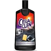 Ceraclen Reiniger & Pfleger für Glaskeramik- und Induktionskochfeld sowie Edelstahl – Reinigung, Glanz & Pflege – 1 x 200 ml
