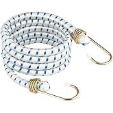 Smartizi &Ccedil;elik U&ccedil;lu Kancalı Bagaj Gergi Lastiği (80 cm) - Ultra Esnek Ara&ccedil; Bagaj D&uuml;zenleyici ve &Ccedil;eki Lastiği
