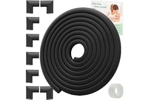 Dekukar Rand Ecke Schutz Baby Proofing(Große 4.4M Rand 8 Eckschutz), Heavy-Duty Soft NBR Schaumstoff Möbel Kamin Tische Sicherheit Stoßstange Schutz Guards (Pre-Taped, einfache Installation)