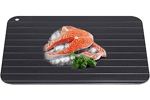 Plateau de Dégivrage, Plateau de Décongélation Rapide Plateau Dégivreur Sans Électricité en Aluminium Décongélation Rapide.