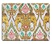 Produktbild Naturkautschuk Gaming Mousepad Traditionelle thailändische Elefanten- und Lotosblume Musterdesign an der Wand im Tempel (Mauspad/Gaming-Mauspad)