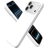 ORNARTO Case for iPhone 17 Pro MAX Silicone Anti-Shock,White | Liquid Silicone Premium,Full Protection,Anti-Scratch Microfibe
