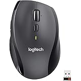 Logitech M705 Marathon Wireless Mouse, 2.4 GHz with USB Unifying Mini-Receiver, 1000 DPI Laser Grade Tracking, 7-Buttons, Ext