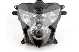 Artudatech Faros delanteros de motocicleta, faros delanteros de repuesto para Suzuki GSXR 600/750 K4 2004 2005