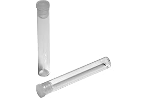 MV-VERSAND 10 tubos de cristal para glóbulos homeopatía, 1,5 g, cristal transparente