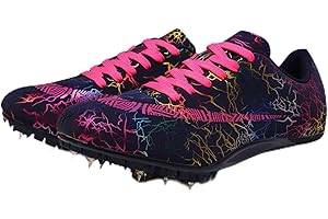 WHLWDH Spiked Leichtathletikschuhe 8 Spikes, Sprint Mittelstrecke Leichtathletikschuhe, Herren Spiked Trainer, atmungsaktiv und leicht Sprintschuhe für Männer,Frauen,Junioren