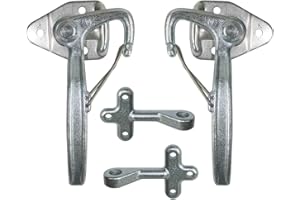 meinAnhängerersatzteil Winkelhebelverschluss Bordwandverschluss Set Gr. 0 mit Einfallöse Gegenhalter