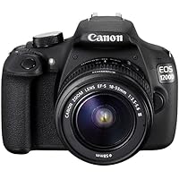 Canon EOS 1200D 18MP Digital SLR Camera (Black) with EF-S 18-55mm f/3.5-5.6 is II Lens, 8GB Card and Carry Bag