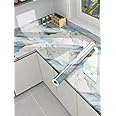 JB'S LAND™ Laxarious Kitchen Sticker Sheets for Shelves Oil Proof Waterproof self Adhesive Wallpaper Cupboard mats Liner roll for Kitchen Platform, Wardrobe (60X200cm) (Golden Line Sky)