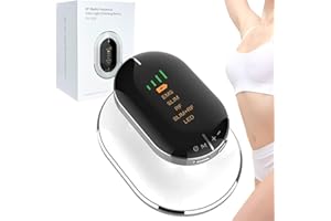 GENZO Radiofrecuencia Corporal - Masajeador Anticelulitico Reductor - Aparato Masajeador Corporal Profesional - Maquina Anti Flacidez con Tecnología de Electroestimulación EMS y Luces LED