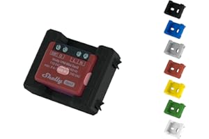 SHELLY HUTSCHIENENHALTER PW3D "Wallmount" per Shelly-MINI (adattatore per montaggio a parete/Wallmount) (nero (Prime))