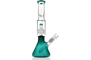 REANICE (Summer A Bong Glas Wasser Bong wasserpfeife zum Beispiel 14.5mm Bong schüssel höhe 29.5cm direkt Glas rohre honigwabe Zweig bongwasser bohrinseln Pfeife großen Bongs Grün