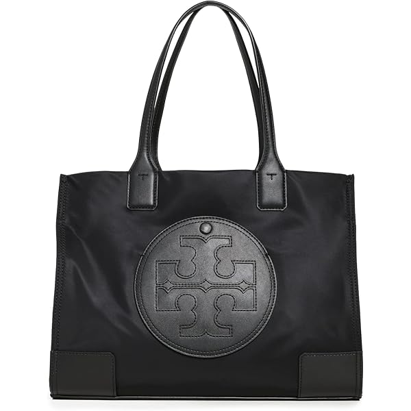 Tory Burch Womens 136144 Ella Gold-Tone Hardware Large Nylon Tote 