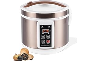 YUCHENGTECH Fermentador de Ajo Negro 6L Fermentador Automático de Ajo Negro Fermentador de Ajos Inteligente con Control de Tiempo y Temperatura/Control de Secado Independiente