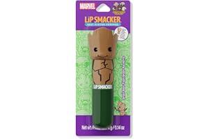 Lip Smacker Marvel, Les Gardiens de la Galaxie, Baume à Lèvres pour Enfants Facile à Appliquer, Infusé avec de l'Huile de Ricin, Groot Beer Float