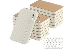 ZMCYN 12 Pack 720 Pcs Lined Revision Flash Cards 3 x 5 Inches, Easy Flip Flash Card Ruled Record Cards with Binder Ring, Kraft Paper Index Cards for School Studying
