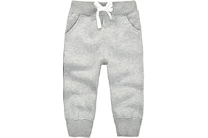 CuteOn Unisexo niños Elástico Cintura Algodón Calentar Pantalones Bebé Trousers Bottoms 1-5 Años