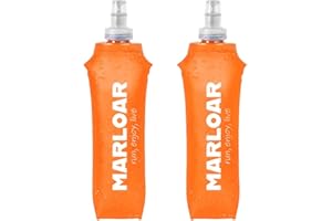 MARLOAR Borraccia Morbida - Soft Flask 500ml - Bottiglia pieghevole, confezione da 2 unità di Borraccia Running, trail running, escursionismo o ciclismo. Senza BPA