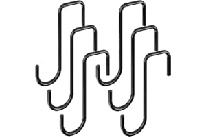 DOGMOON Vinyl Zaun Haken, 6 Stück Zaunhaken Pflanzenhänger, Stuhlkranzaufhänger, Zaunlicht-Clips, Terrassen-Pflanzenhaken für Innen Außen hängende Lichter Pflanzen Pflanzgefäße(Braun)