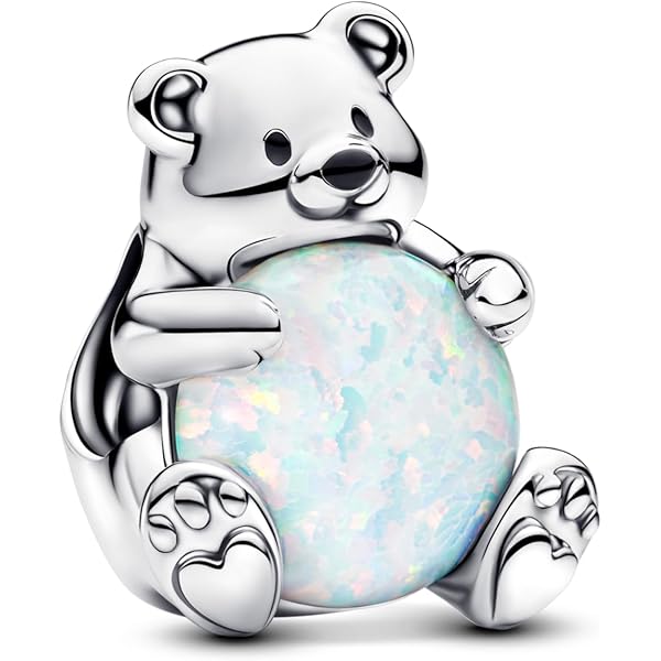 U Letter Teddy Bear Love Charm for Pandora Bracelet | S925 Sterling Silver | Go Glam Girl - Go Glam Girl jewelry shop