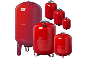 QPOOL24 Zilio Heizung Ausdehnungsgefäße von 8 Liter bis 500 Liter - Ausgleichsbehälter für konstanten Druck in der Anlage und sicheren Betrieb von Druck- Heiz und Kühlgeräten (24 Liter)
