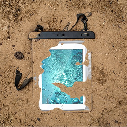 kwmobile Wasserdichte Strandtasche Beachbag für Tablets – Outdoor-Schutzhülle für den Strand in Transparent – z.B. geeignet für Apple, Samsung, Lenovo, Asus, Huawei, Amazon, Acer, Microsoft, Sony, LG - 6