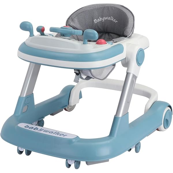 BEBECONFORT Trotteur Explorer avec tablette musicale, De 6 à 18 mois (12kg), Gray Mist