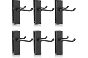 Bwintech 6 Sets Matt Black Victorian Lever on Plate, Latch Furniture, Backplate Door Handles,Suitable for Wooden Doors