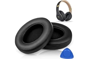 HiFan Ersatz-Ohrpolster für Beats Studio 2.0 & 3.0 Wired/Wireless B0500 / B0501 – Äußerst Komfortables Ohrpolster-Ersatzset Noise Isolation Adaptive Memory Foam Ear Cover, 2 Pieces