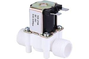 G1/2" Solenoid Valve, DC 24V/AC Inlet Water Solenoid NC Electric Water Inlet Valve (DC 24V)