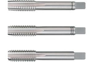 RUKO 230030 - Juego de 3 machos para roscar a mano M DIN 352 HSS rectificados - Rosca M3