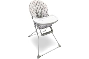 My Babiie MBHC1 Dani Dyer Elephants Compact Highchair White
