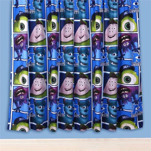 Character World 72-inch Disney Monsters University Curtains, Multi-Color
