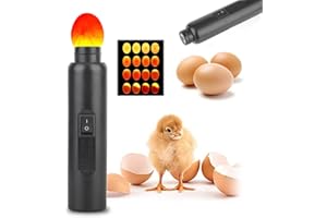 ZJCHAO Eier Kontrollgerät, langlebig, zur Beobachtung des Inkubationsprozesses, Schierlampe Ei Candler Zucht Ei Fruchtbarkeitsprüfer, EU Steck
