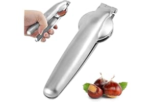 WOKICOR Cortador Castañas, Abridor Castañas Acero Inoxidable, Cascanueces Multifuncional, Tenazas para Corta Castañas, Chestnut Cutter Opener, Herramientas Cocina Cascanueces para Castañas, Nueces, Avellanas