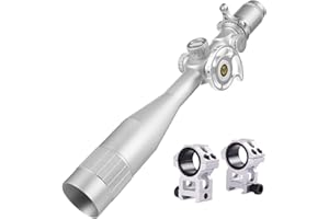 ‎WESTHUNTER WestHunter Optik WHI-Serie Jagd Zielfernrohr, First Focal Plane, 30 mm Taktisch 1/10 MIL Präzision Langstrecken Schießen FFP Gewehrzielfernrohre | Silber