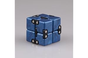 QIYI Little Golden Elephant Upgraded Infinity Cube Fidget Toy,Cool Mini Gadget Best for Stress and Anxiety Relief and Kill Time, Special Designed Texture Artistic and Fashion(Sapphire)