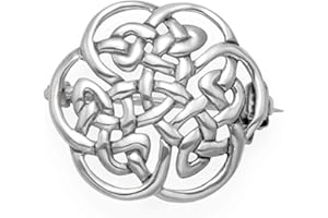 HEATHER NEEDHAM SILVER Heather Needham Sterling Silver Round Celtic Brooch - Size: 20mm Weight: 3gms. Gift Boxed silver Celtic brooch - 9018/HN