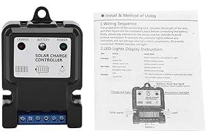 Zerodis PWM Controlador Inteligente de Carga de Panel Solar Regulador de protección de Carga Solar para Systems de energía Solar pequeños(DHS-5S6V/12V 10A)
