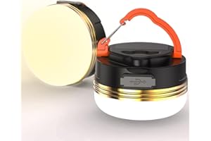 EYESGOOD Lampara Camping LED Linterna de Camping Recargable 5 Modos Impermeable Luces Emergencia Portátil Super Brillante de Duración de La Batería para Camping, Emergencia, Pesca