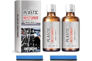 Eclare 2x50ml Back to Black Trim Restorer, Car Plastic Restorer Black, Car Interior Plastic Restoration, Plastic Restorer for Car