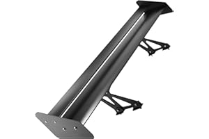VEVOR Spoiler Posteriori per Auto, 11 Libbre Universal Spoiler Tail Fin Ala Posteriore Portellone Lega di Alluminio, 52 x 10 x 11 Pollici Posteriore Hatchback Spoiler Alettone Posteriore Doppio Ponte