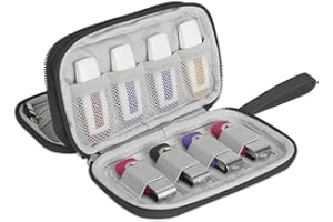 HALLART BUBM - Custodia per chiavetta USB, portatile, impermeabile, per accessori elettronici, per chiavette USB, schede SD, auricolari e altri piccoli accessori, colore nero