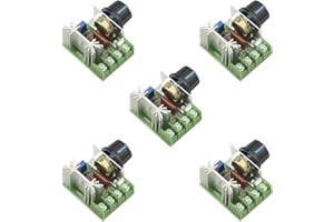 XINGYHENG BGTXINGI 5PCS AC 220V 2000W SCR High Power Electronic Voltage Regulator Module Adjustable Motor Speed Controller Regulation Switch 25A Ultra small LED dimmer with Speed Control Knob