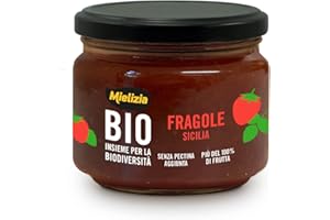 Mielizia BIO - Composta Biologica di Fragole in Vasetto - Senza Pectina Aggiunta - 250g