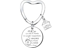 QTZXZX Amico nuovo portachiavi casa，Nuovo Portachiavi Casa Prima casa,regali Chiave per uomini,Nuova casa Nuova avventura Portachiavi,Regali di inaugurazione della casa