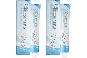 TINCAI 2pcs Varicose Veins Cream,Varicose Veins Treatment for Legs,Varicose Veins Relief Cream,Spider Varicose Cream - Improve Blood Circulation,Soothes Tired Legs,2 * 20g