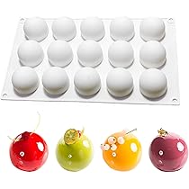 Hezhou Silikon Backform 6-fach - Halbkugel Form Für Mousse & Desserts