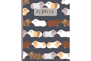 Notebook: Cute Guinea Pigs Kissing - Lined Notebook, Diary, Track, Log & Journal - Gift Idea for Boys Girls Teens Men Women (8"x10" 120 Pages)