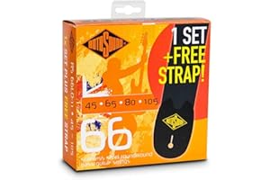 Rotosound RS66LDVP1 Value Pack RS66LD (1 Set RS66LD + FREE Strap)